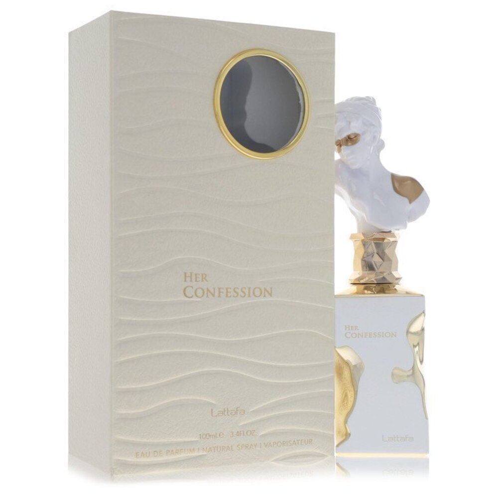 Lattafa Her Confession by Lattafa Eau De Parfum Spray 3.4 oz